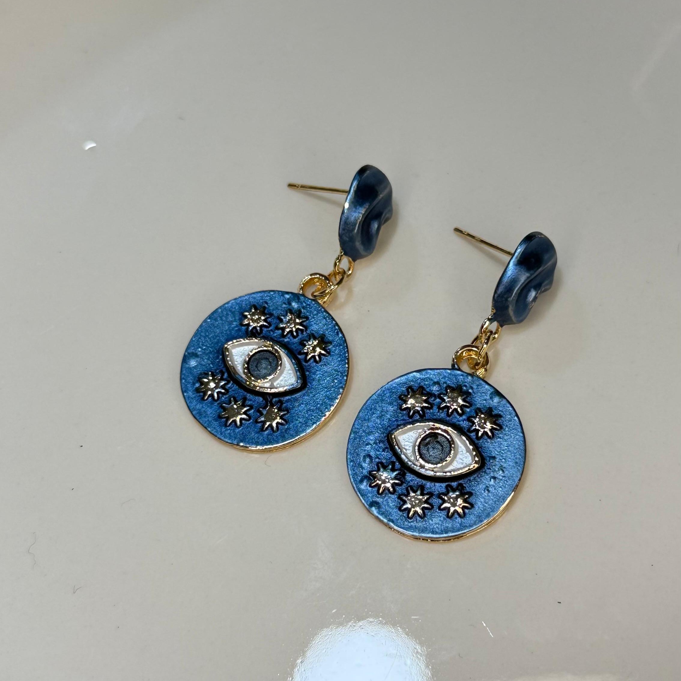 ARETES OJO AZUL DA1225014