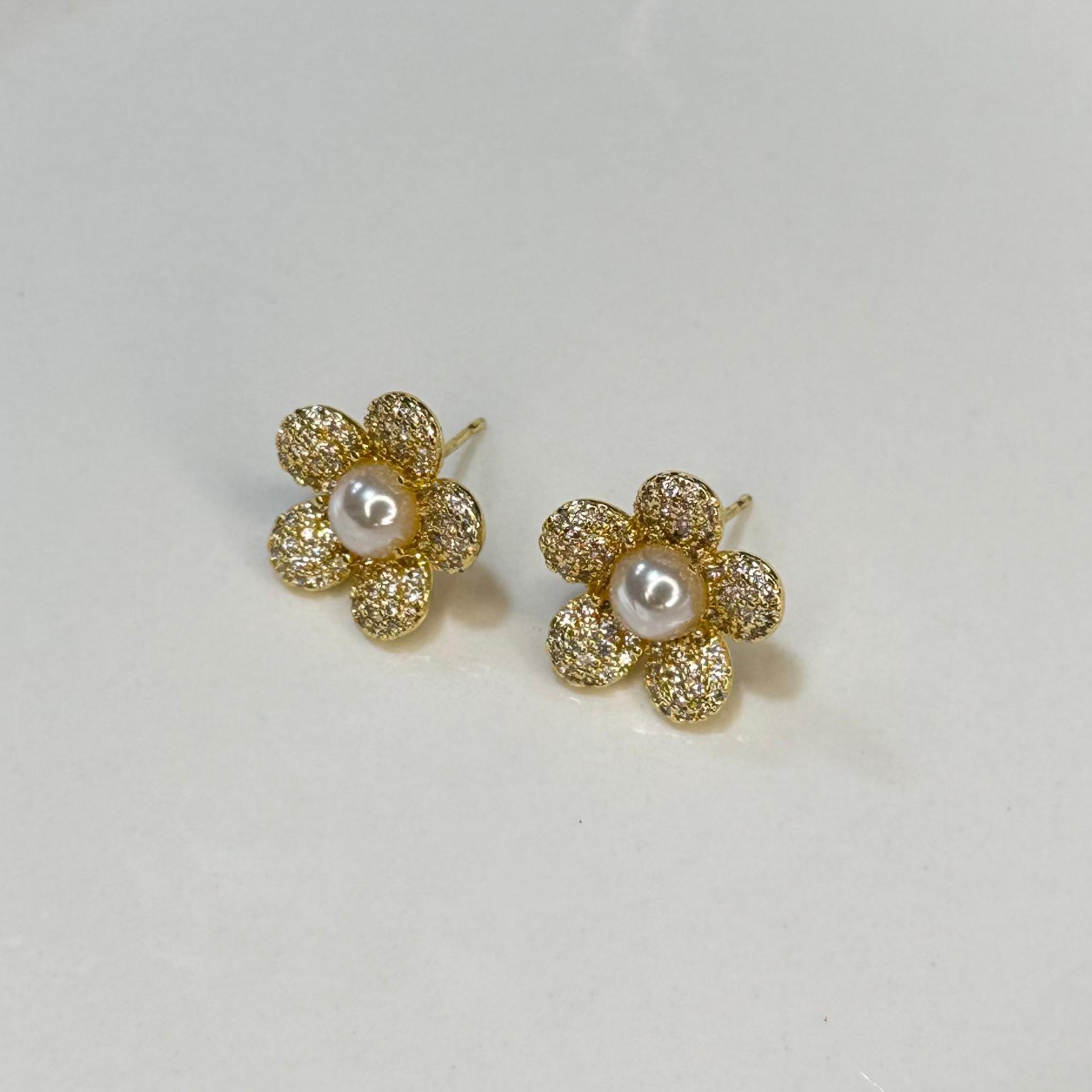 ARETAS FLOR PERLA DA1225019