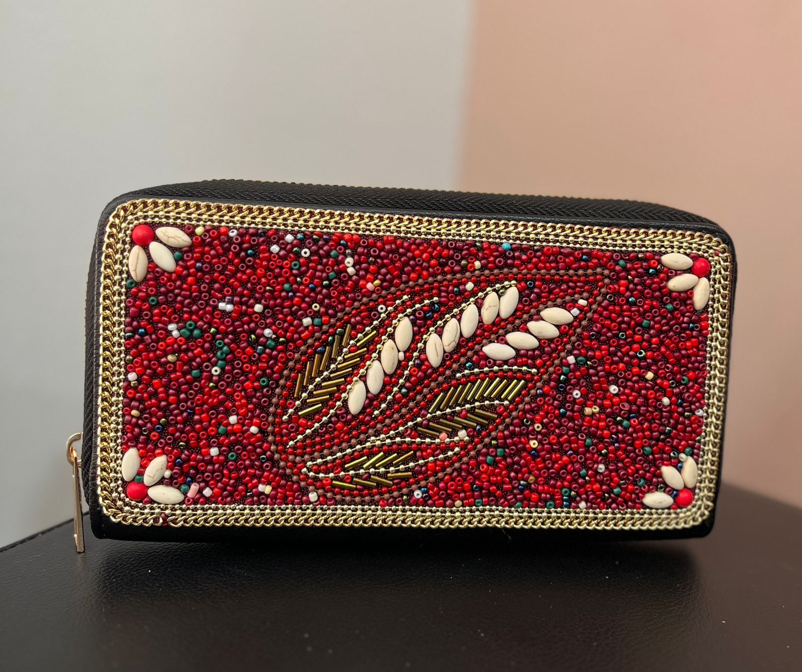 BILLETERA MOSTACILLA HOJA ROJA J05-125