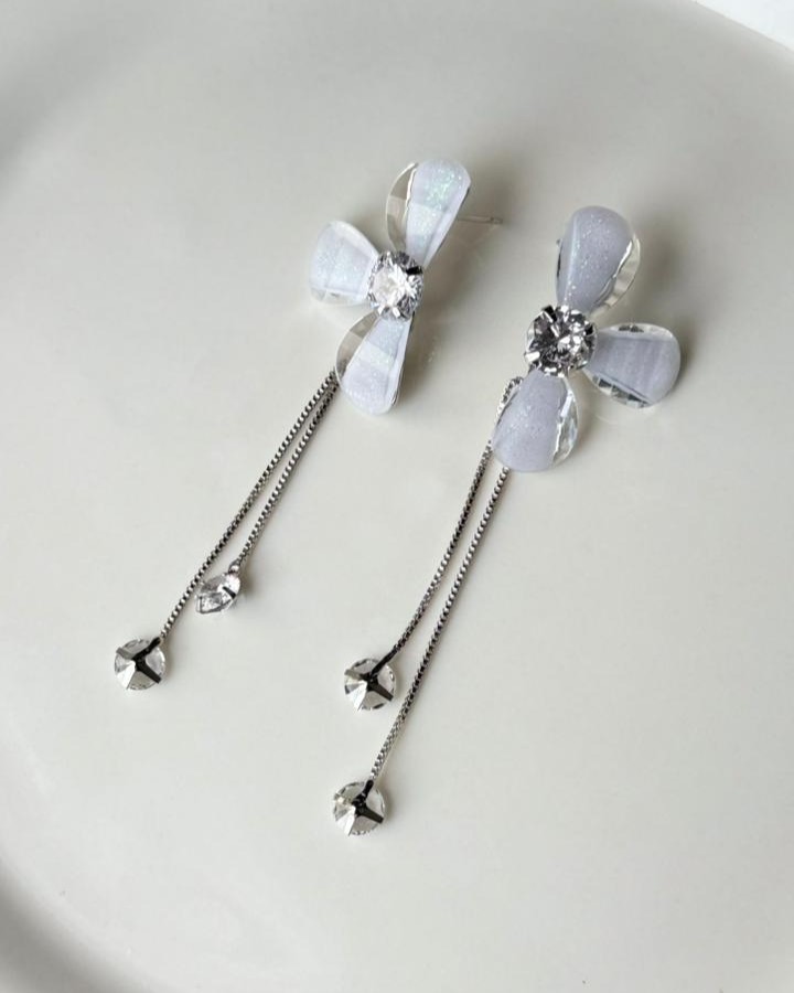 ARETES LARGOS FLOR MURANO MA21326