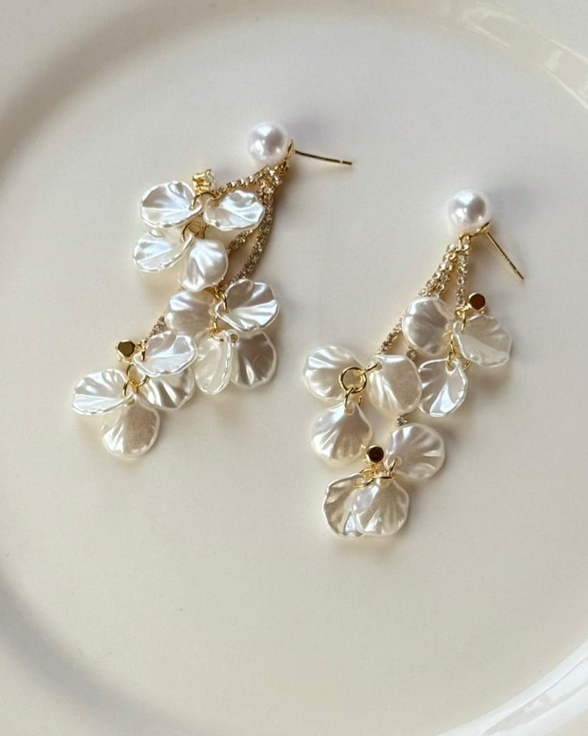 ARETES LARGOS HOJAS MURANO MA21326