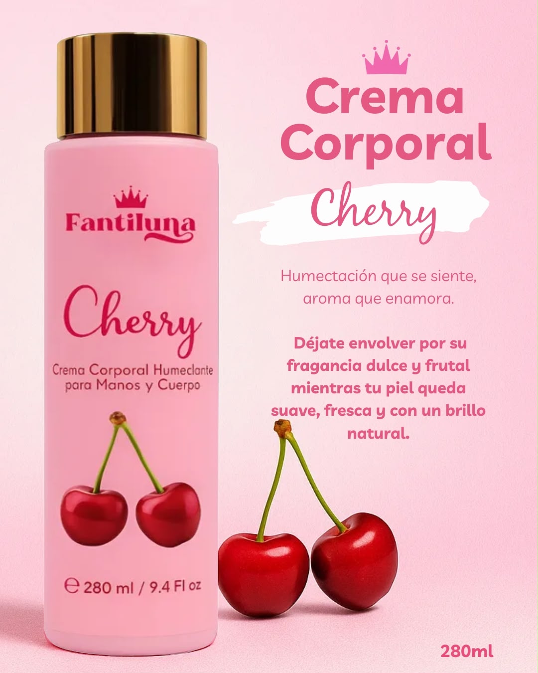CREMA CORPORAL CHERRY FANTILUNA 280ML