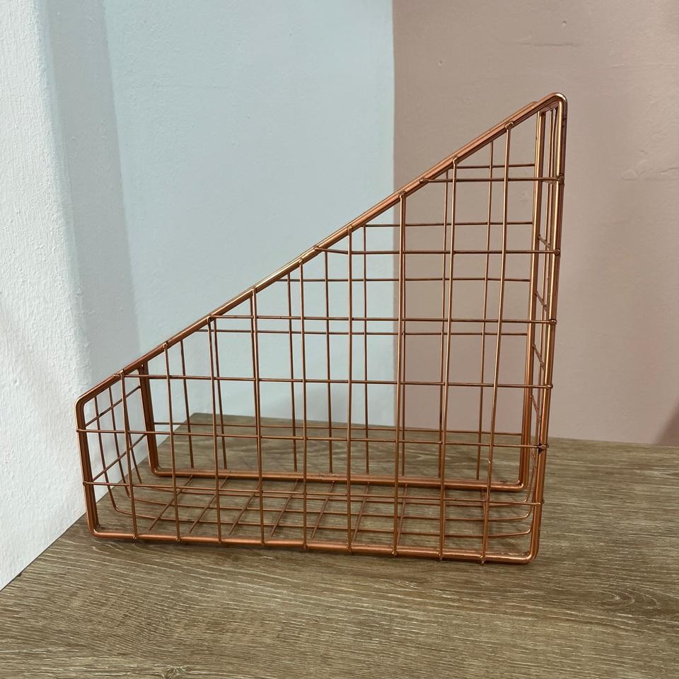 Organizador triangular oro rosa