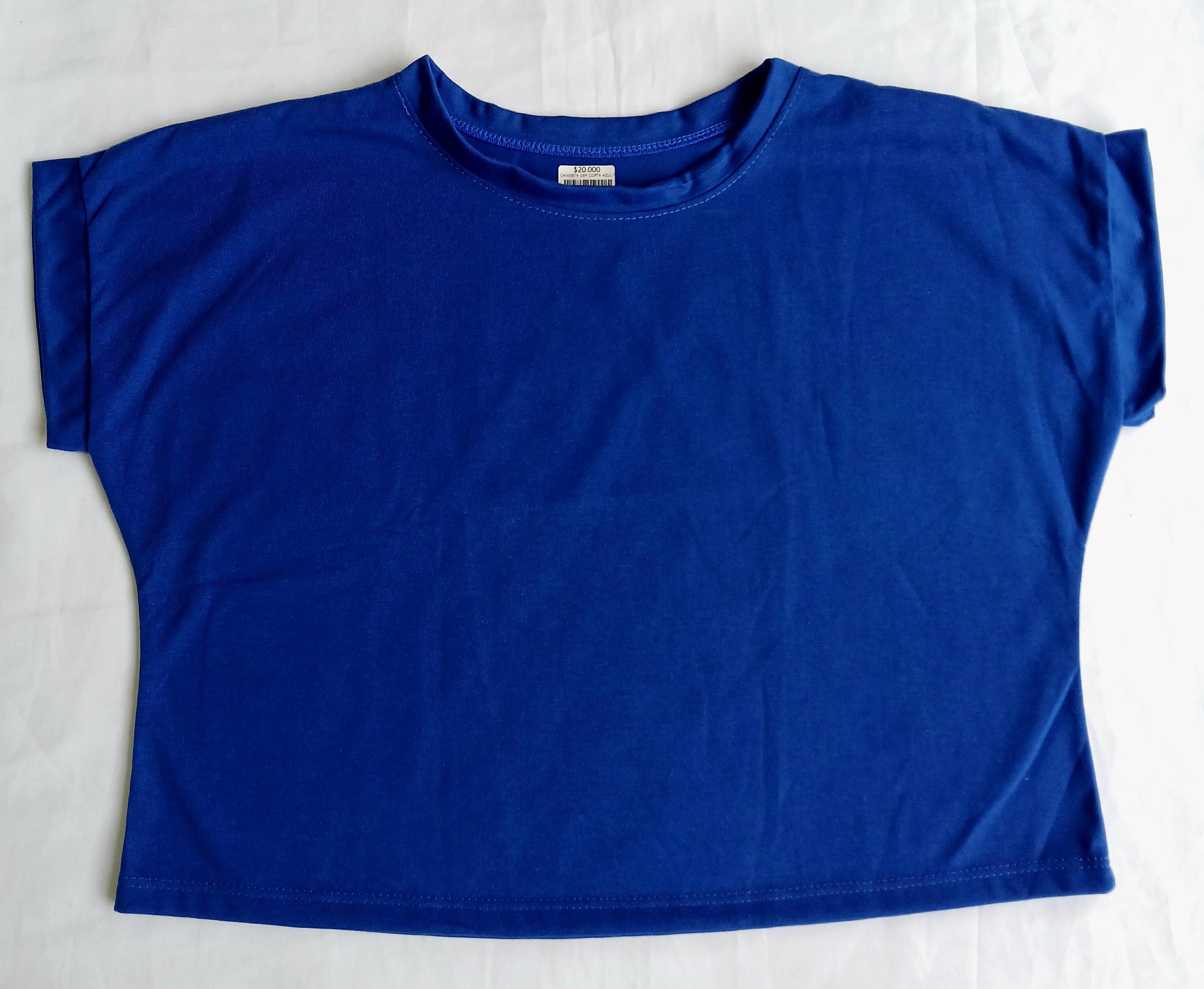 CAMISETA DEPORTIVA CORTA AZUL REY