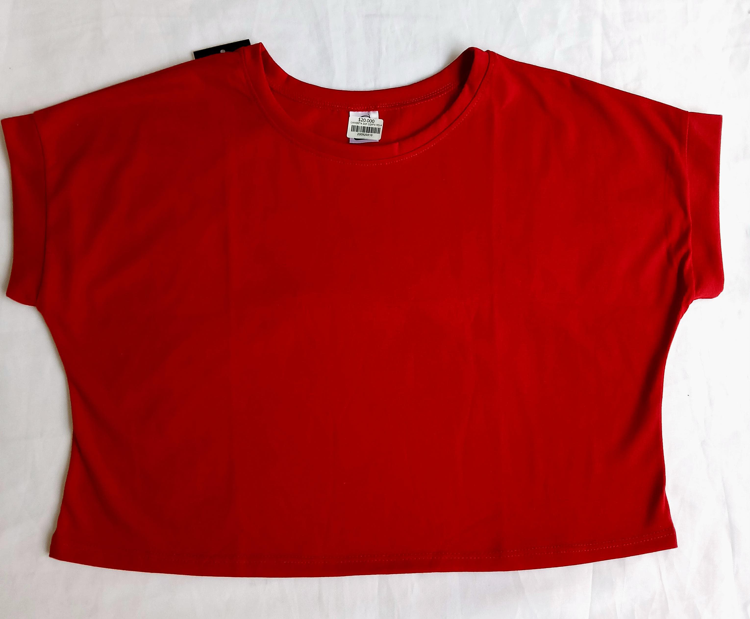 CAMISETA DEPORTIVA CORTA ROJA