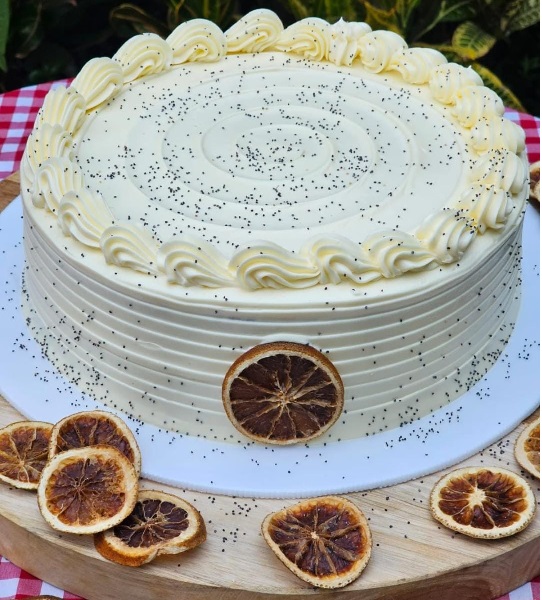Torta naranja amapola de 20-25 porciones