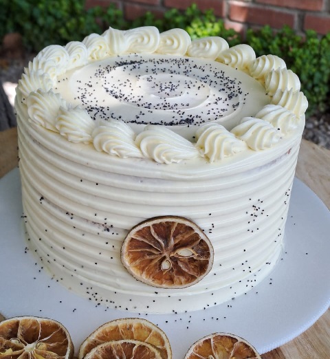 Torta naranja amapola de 15 a 18 porciones