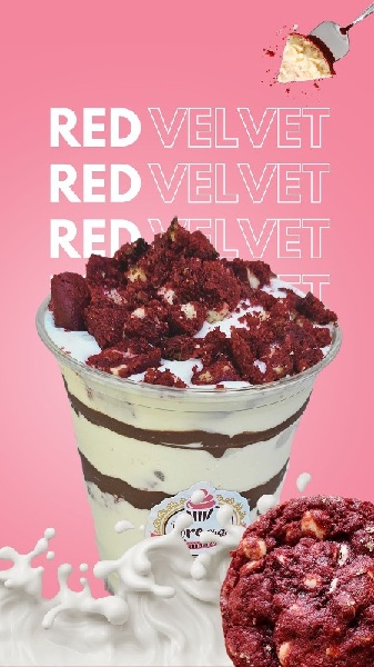 Malteada de Red Velvet