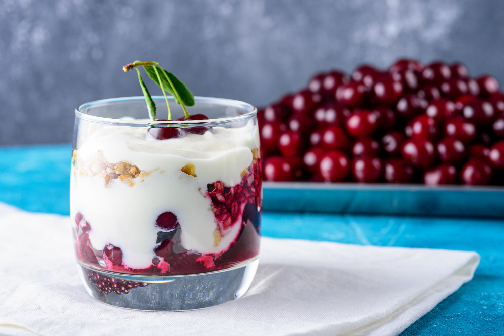 Jugo de Arándano con Base en Leche