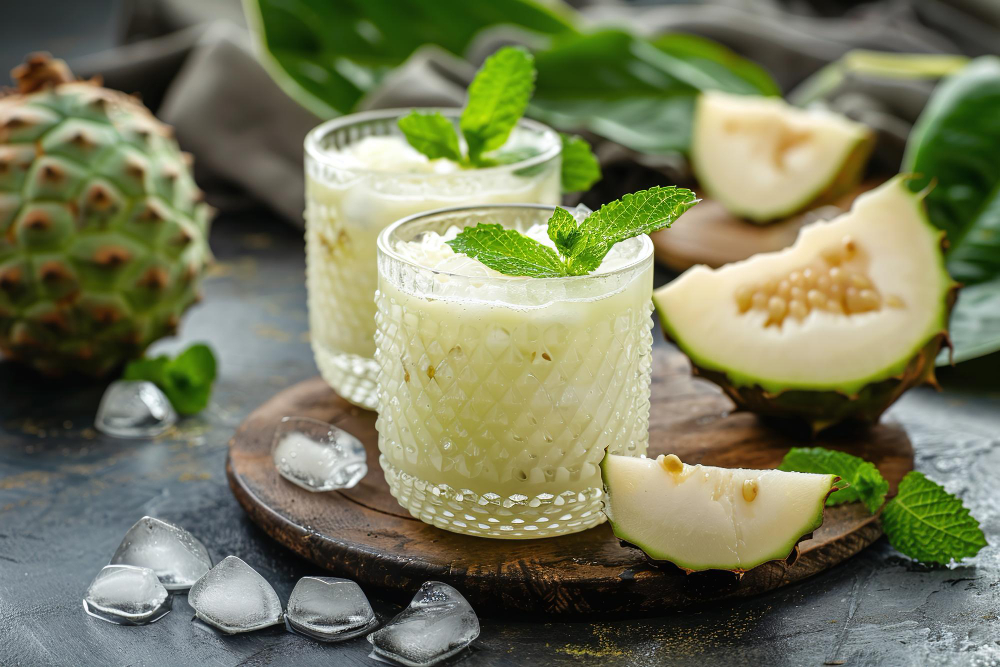 Jugo de Guanábana con Base en Leche