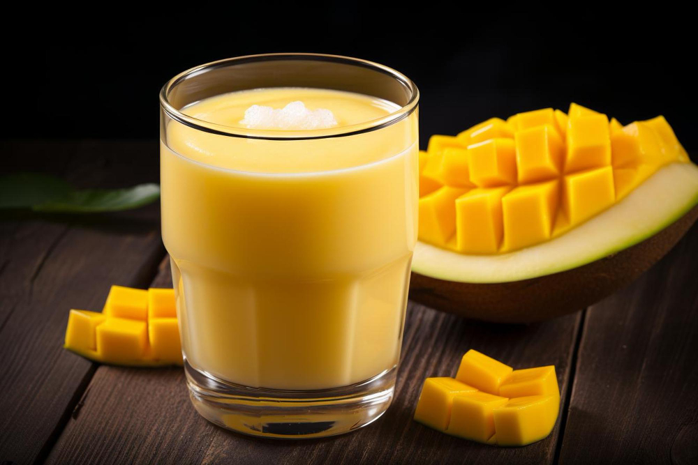 Jugo de Mango con Base en Leche