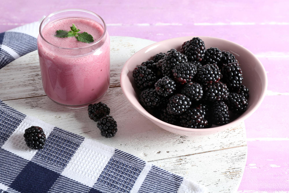 Jugo de Mora con Base en Leche