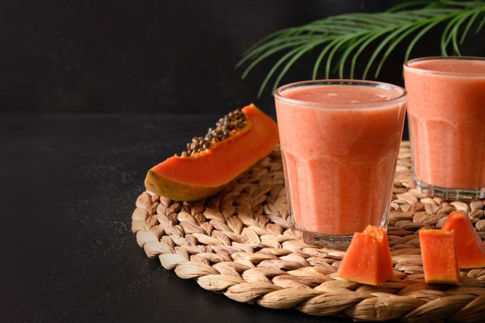 Jugo de Papaya con Base en Leche