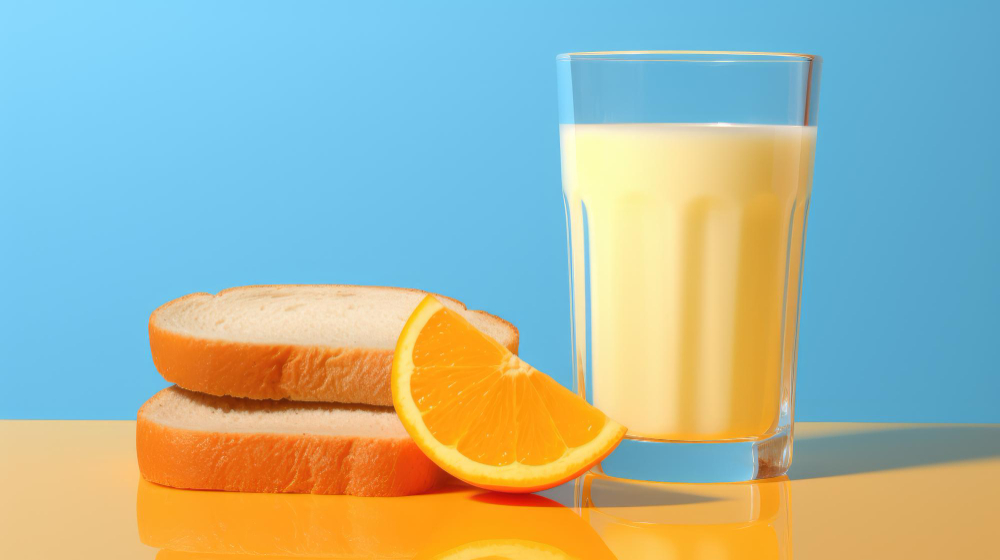 Jugo de Naranja con Base en Leche