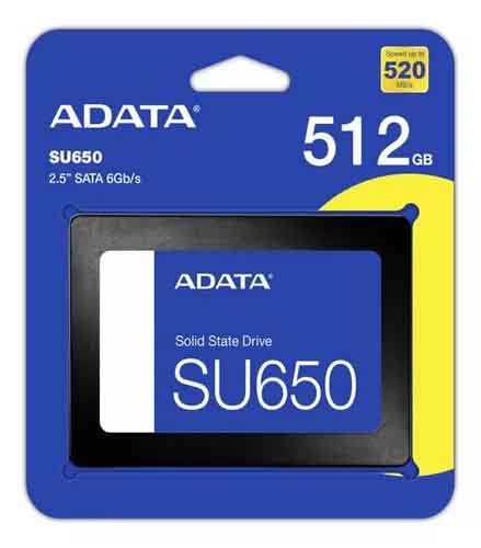 Disco SSD ADATA SU650 512GB