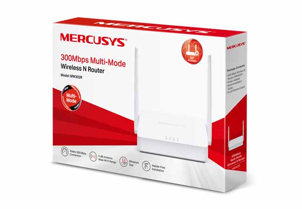 Router Inalámbrico Multimodo Mercusys 300mbps MW302R