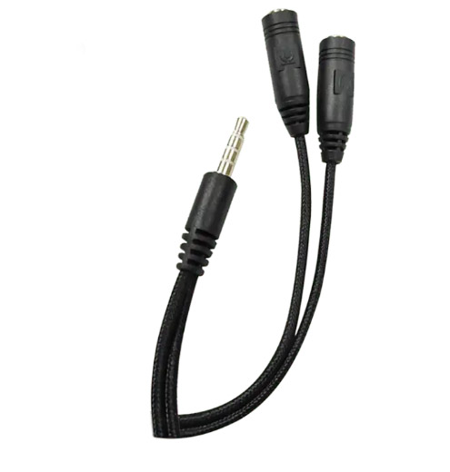 Cable de audio de 1 entrada a dos salidas J&R