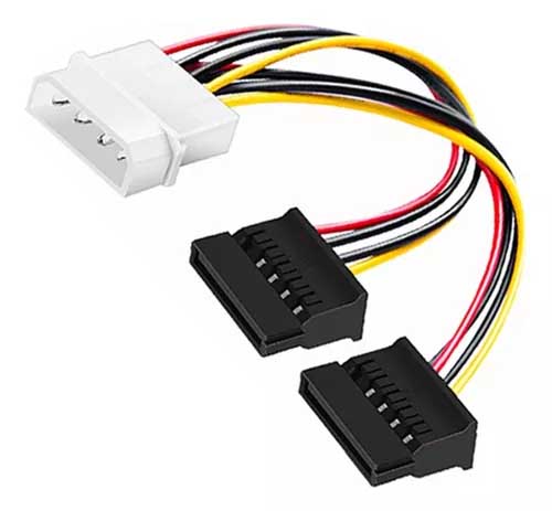 Cable extensor molex a 2 sata