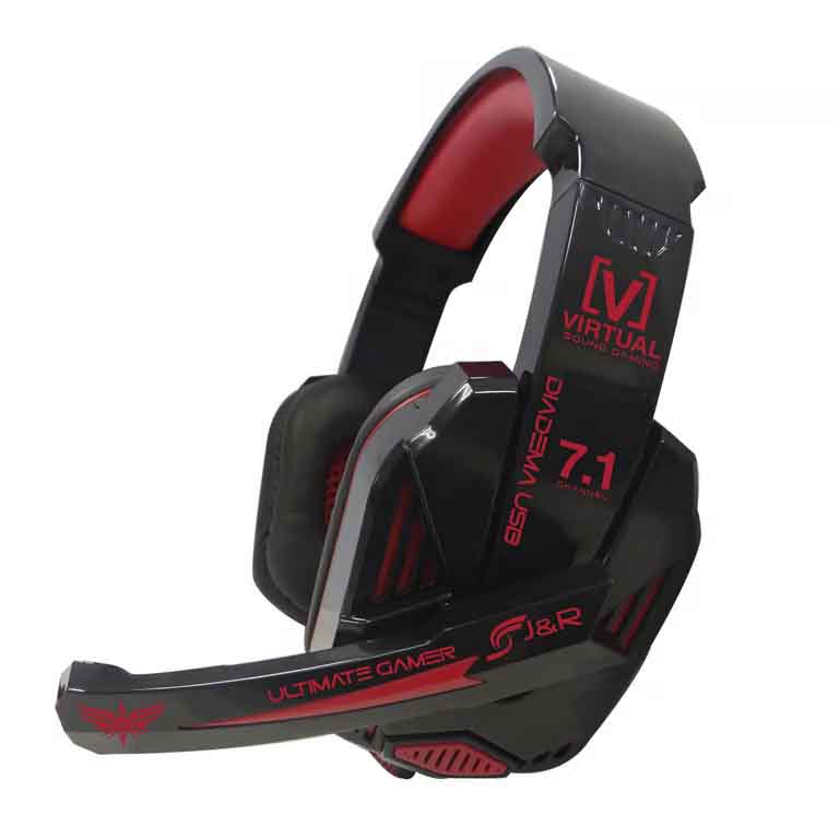 Diadema USB Virtual Stereo Gaming con 7.1 canales. J&R
