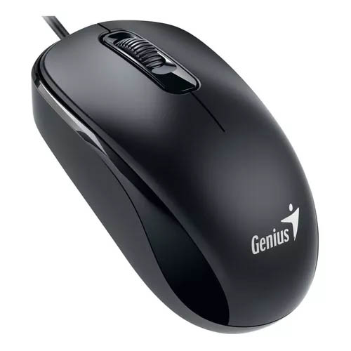 Mouse óptico alámbrico Genius DX-110 Negro