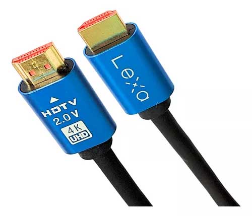 Cable HDMI encauchetado 3m. Versión 2.0 4K