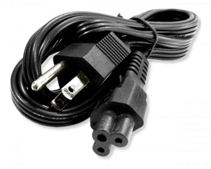 Cable de poder para cargador tipo trebol