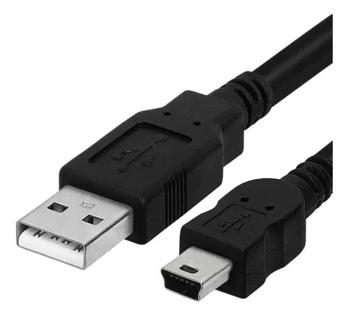 Cable Usb 2.0 A Mini 5 Pin 30 Cm Bk