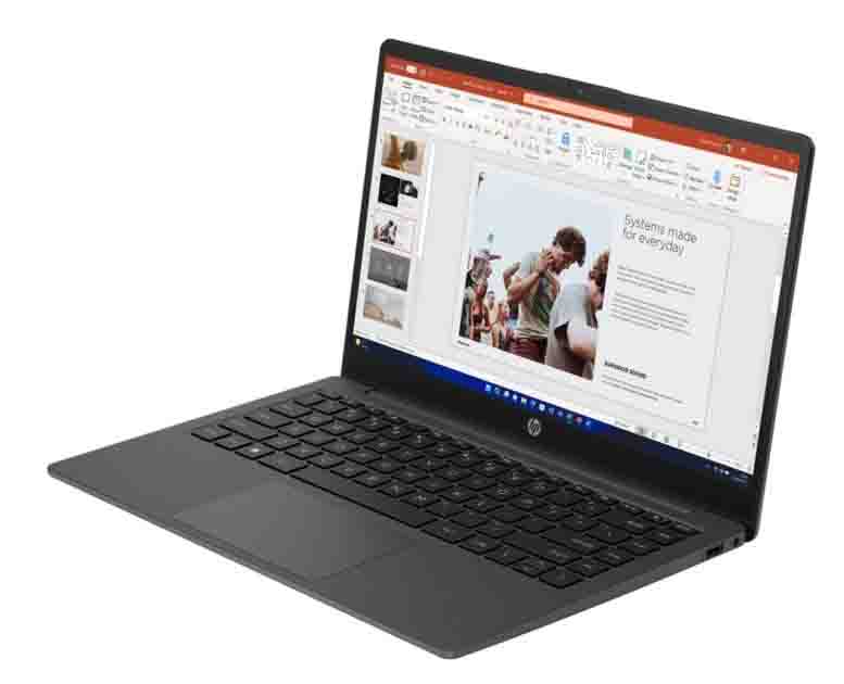 PORTATIL HP 245 G10 - AMD RYZEN 5 7530U - 8GB DDR4 - 512GB SSD - PANTALLA 14" HD - NEGRO