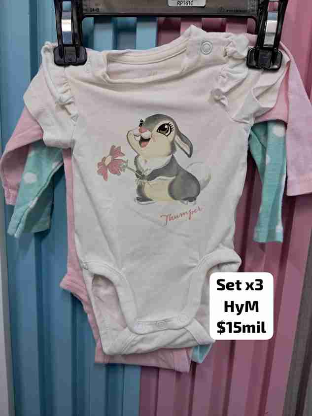 SET DE BODYS NIÑA 0/3M