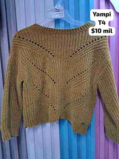 SACO TEJIDO CAFÉ YAMP