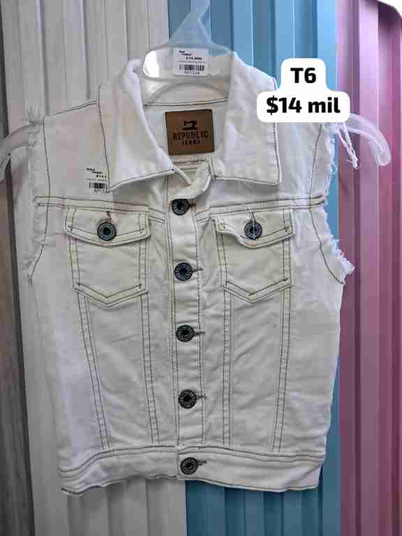 CHALECO JEANS BLANCO 2T
