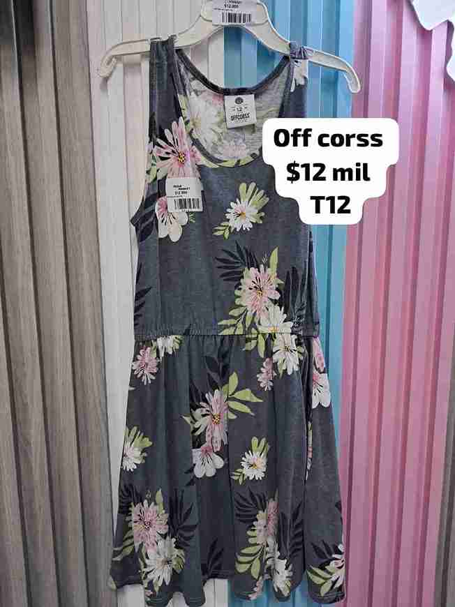 VESTTIDO OFF CORSS GRIS