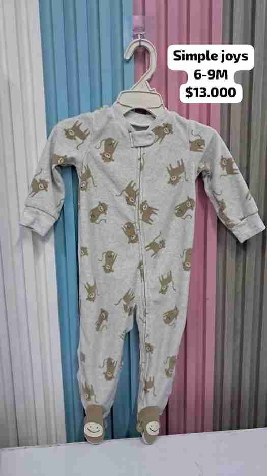 PIJAMA CARTERS 6/9M MONOS +