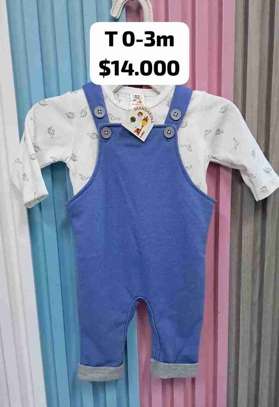 CONJUNTO 3 PIEZAS AZUL T 3M