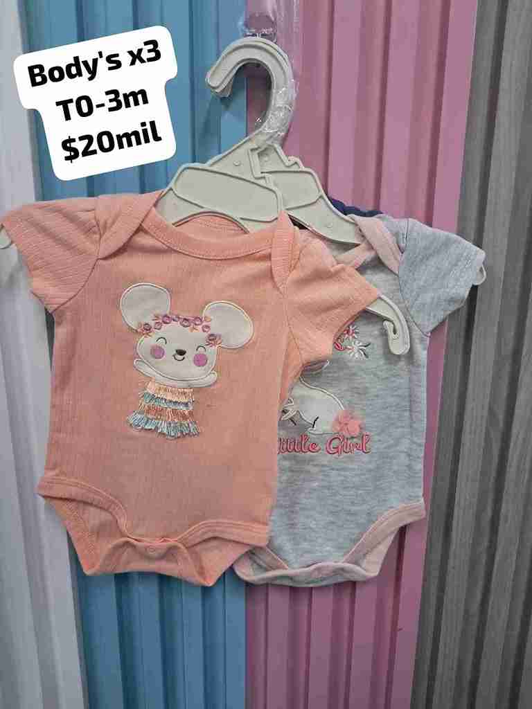 SET X3 DE BODYS 0/3M