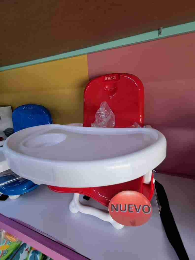 SILLA COMEDOR BOOSTER AZUL / ROJO