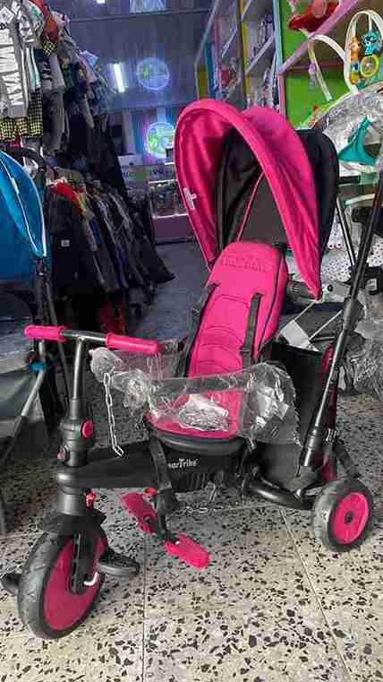 TRICICLO SMART FIT FUCSIA NEGRO PLEGABLE