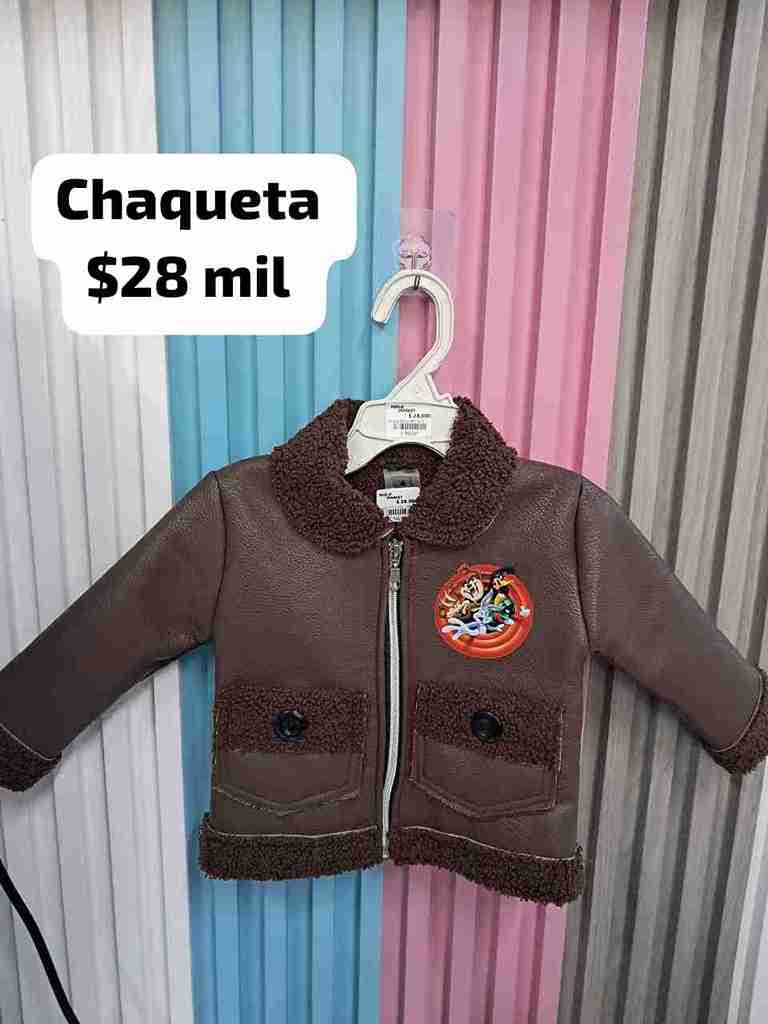 CHAQUETA CUERO CAFÉ