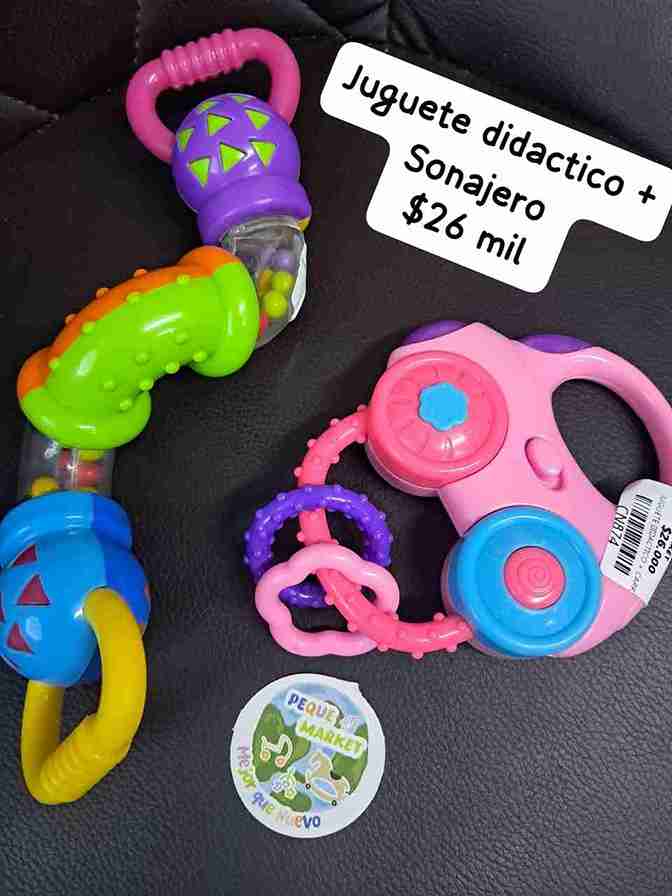 JUGUETE DIDACTICO + CARRITO ROSA