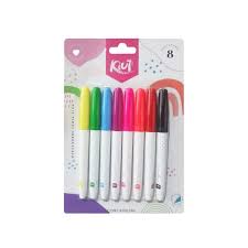 MARCADORES PUNTA FINA KIUT X8