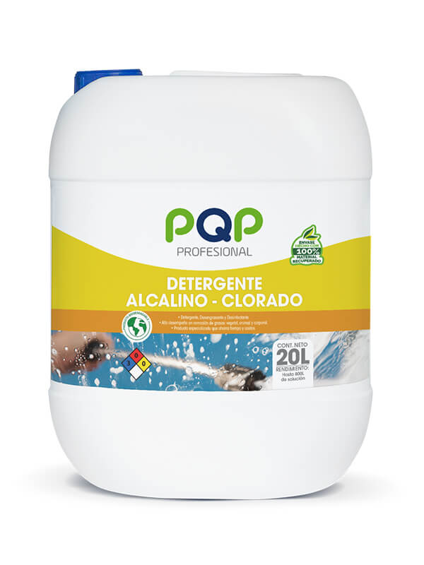 Detergente Liquido Alcalino Clorado PQP Profesional 20 L