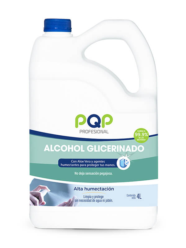 Alcohol Glicerinado PQP Profesional 4L