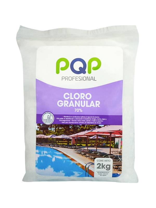 Hipoclorito de Calcio PQP Profesional 70% 2Kg