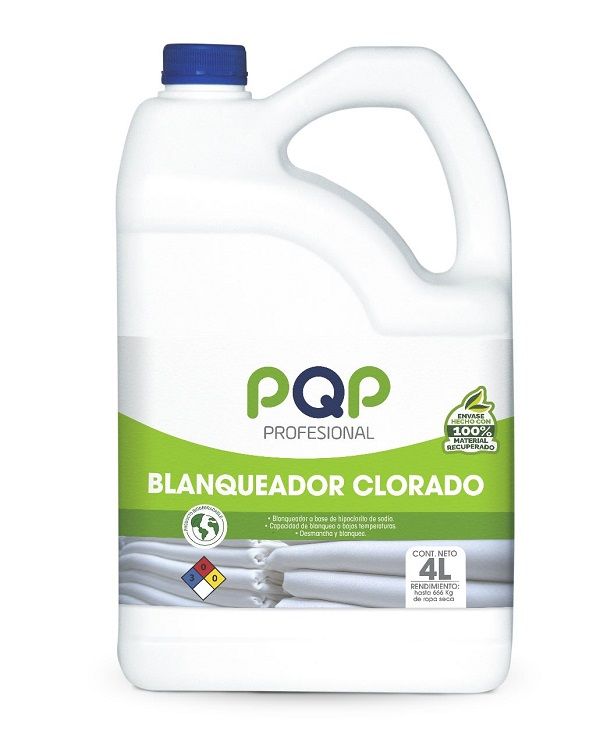Blanqueador Clorado PQP Profesional 4 L