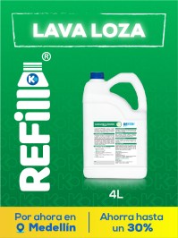 Refill Lavaloza PQP Profesional de  4 Litros