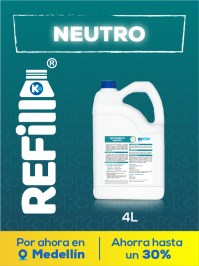 Refill Detergente PQP Neutro  4 Litros