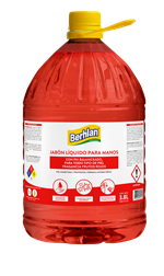 Jabón Líquido Manos Frutos Rojos Berhlan 3.8 L