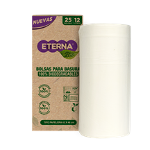 BOLSAS PARA BASURA ECÓLOGICA ETERNA X 25 UNIDADES DE 12 LITROS