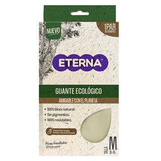 Guantes Ecológicos Eterna x 1 Par de Guantes Talla 8-M