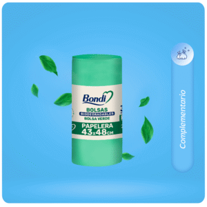 Bolsa Bodi Verde Biodegradable  Papelera 43 x 48 cm